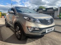 USED 2011 11 KIA SPORTAGE 2.0 CRDI KX-3 SAT NAV 5d 134 BHP LEATHER~SAT NAV~BLUETOOTH~CRUISE...