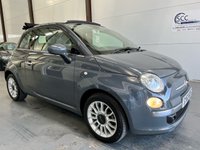 USED 2013 63 FIAT 500C 1.2 LOUNGE 3d 69 BHP &pound;30 Tax,Electric Sunroof