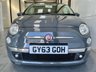 USED 2013 63 FIAT 500C 1.2 LOUNGE 3d 69 BHP &pound;30 Tax,Electric Sunroof