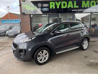 USED 2017 67 KIA SPORTAGE 1.6 2 ISG 5d 130 BHP A GENUINE LOW MILEAGE KIA SPORTAGE, ONLY 15,401 MILES WITH FULL SERVICE HISTORY, ALLOYS, BLUETOOTH, CRUISE CONTROL.