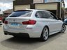 USED 2012 12 BMW 5 SERIES 2.0 520D M SPORT TOURING 5d 181 BHP Finished in TITANIUM SILVER MET with HEATED EBONY LEATHER trim. This BMW is practical, economical and pretty good fun to drive. It packs a punch and with features that include SAT NAV, 19" Alloys, Heated Seats, B/TOOTH, Alloys, Cruise Control, FRONT and REAR PARK SENSORS it's a must have prestige family estate. BMW Dealer Serviced at 16192 miles, 28012 miles, 35790miles. Non BMW Dealer therafter. 12 Months MOT.