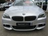 USED 2012 12 BMW 5 SERIES 2.0 520D M SPORT TOURING 5d 181 BHP Finished in TITANIUM SILVER MET with HEATED EBONY LEATHER trim. This BMW is practical, economical and pretty good fun to drive. It packs a punch and with features that include SAT NAV, 19" Alloys, Heated Seats, B/TOOTH, Alloys, Cruise Control, FRONT and REAR PARK SENSORS it's a must have prestige family estate. BMW Dealer Serviced at 16192 miles, 28012 miles, 35790miles. Non BMW Dealer therafter. 12 Months MOT.