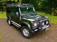 USED 2007 57 LAND ROVER DEFENDER 2.4 110 XS STATION WAGON 5d 122 BHP UTILITY // 1 PRIVATE OWNER // EXCELLENT SERVICE HISTORY FRONT WARNE 3.5 TON WINCH//FULL BULL BAR//SPOT LIGHTS//LIGHT GRILLS ALL ROUND//UNDER BODY ARMOUR//UNDER SEAL PROTECTED//UPGRADED HEAVY JUTY SPRINGS AND SHOCK ABSORBERS//SNORKEL//FULL ROOF RACK//LADDER//REAR HALLIGAN  SPOT LIGHT//MANTEC STORAGE UNITS//DOG GUARD//PLASTIC REAR TRAY AND OVER COVERS ON ALL THE SEATS//MANTEC HOLDER FOR SPARE WHEEL//ALPINE STEREO ///// AND ALL USUAL  XS SPEC. HEATED SEATS. AIRCON. ALLOYS. SIDE STEPS. ALLOY CHECKERING ON WINGS//DOORS.   ONLY USED ONCE AWEEK FOR STALKING
