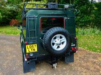 USED 2007 57 LAND ROVER DEFENDER 2.4 110 XS STATION WAGON 5d 122 BHP UTILITY // 1 PRIVATE OWNER // EXCELLENT SERVICE HISTORY FRONT WARNE 3.5 TON WINCH//FULL BULL BAR//SPOT LIGHTS//LIGHT GRILLS ALL ROUND//UNDER BODY ARMOUR//UNDER SEAL PROTECTED//UPGRADED HEAVY JUTY SPRINGS AND SHOCK ABSORBERS//SNORKEL//FULL ROOF RACK//LADDER//REAR HALLIGAN  SPOT LIGHT//MANTEC STORAGE UNITS//DOG GUARD//PLASTIC REAR TRAY AND OVER COVERS ON ALL THE SEATS//MANTEC HOLDER FOR SPARE WHEEL//ALPINE STEREO ///// AND ALL USUAL  XS SPEC. HEATED SEATS. AIRCON. ALLOYS. SIDE STEPS. ALLOY CHECKERING ON WINGS//DOORS.   ONLY USED ONCE AWEEK FOR STALKING