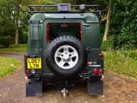 USED 2007 57 LAND ROVER DEFENDER 2.4 110 XS STATION WAGON 5d 122 BHP UTILITY // 1 PRIVATE OWNER // EXCELLENT SERVICE HISTORY FRONT WARNE 3.5 TON WINCH//FULL BULL BAR//SPOT LIGHTS//LIGHT GRILLS ALL ROUND//UNDER BODY ARMOUR//UNDER SEAL PROTECTED//UPGRADED HEAVY JUTY SPRINGS AND SHOCK ABSORBERS//SNORKEL//FULL ROOF RACK//LADDER//REAR HALLIGAN  SPOT LIGHT//MANTEC STORAGE UNITS//DOG GUARD//PLASTIC REAR TRAY AND OVER COVERS ON ALL THE SEATS//MANTEC HOLDER FOR SPARE WHEEL//ALPINE STEREO ///// AND ALL USUAL  XS SPEC. HEATED SEATS. AIRCON. ALLOYS. SIDE STEPS. ALLOY CHECKERING ON WINGS//DOORS.   ONLY USED ONCE AWEEK FOR STALKING