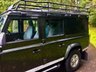 USED 2007 57 LAND ROVER DEFENDER 2.4 110 XS STATION WAGON 5d 122 BHP UTILITY // 1 PRIVATE OWNER // EXCELLENT SERVICE HISTORY FRONT WARNE 3.5 TON WINCH//FULL BULL BAR//SPOT LIGHTS//LIGHT GRILLS ALL ROUND//UNDER BODY ARMOUR//UNDER SEAL PROTECTED//UPGRADED HEAVY JUTY SPRINGS AND SHOCK ABSORBERS//SNORKEL//FULL ROOF RACK//LADDER//REAR HALLIGAN  SPOT LIGHT//MANTEC STORAGE UNITS//DOG GUARD//PLASTIC REAR TRAY AND OVER COVERS ON ALL THE SEATS//MANTEC HOLDER FOR SPARE WHEEL//ALPINE STEREO ///// AND ALL USUAL  XS SPEC. HEATED SEATS. AIRCON. ALLOYS. SIDE STEPS. ALLOY CHECKERING ON WINGS//DOORS.   ONLY USED ONCE AWEEK FOR STALKING