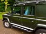 USED 2007 57 LAND ROVER DEFENDER 2.4 110 XS STATION WAGON 5d 122 BHP UTILITY // 1 PRIVATE OWNER // EXCELLENT SERVICE HISTORY FRONT WARNE 3.5 TON WINCH//FULL BULL BAR//SPOT LIGHTS//LIGHT GRILLS ALL ROUND//UNDER BODY ARMOUR//UNDER SEAL PROTECTED//UPGRADED HEAVY JUTY SPRINGS AND SHOCK ABSORBERS//SNORKEL//FULL ROOF RACK//LADDER//REAR HALLIGAN  SPOT LIGHT//MANTEC STORAGE UNITS//DOG GUARD//PLASTIC REAR TRAY AND OVER COVERS ON ALL THE SEATS//MANTEC HOLDER FOR SPARE WHEEL//ALPINE STEREO ///// AND ALL USUAL  XS SPEC. HEATED SEATS. AIRCON. ALLOYS. SIDE STEPS. ALLOY CHECKERING ON WINGS//DOORS.   ONLY USED ONCE AWEEK FOR STALKING
