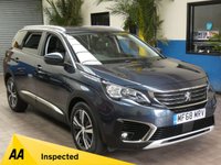 USED 2018 68 PEUGEOT 5008 1.5 BLUEHDI S/S ALLURE 5d 129 BHP 7 SEATS SAT NAV PART LEATHER REAR CAMERA VATQ