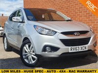 USED 2013 63 HYUNDAI IX35 2.0 PREMIUM CRDI 4WD 5d 181 BHP HEATED FULL BLACK LEATHER - TWIN SUNROOFS - SAT NAV - REVERSE CAMERA