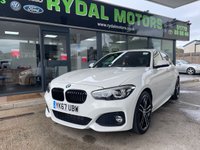 USED 2017 67 BMW 1 SERIES 2.0 118D M SPORT SHADOW EDITION 5d 147 BHP +  BLACK ALCANTARA  + BLUETOOTH + FULL SERVICE HISTORY + SATELLITE  NAVIGATION +