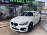 USED 2017 67 BMW 1 SERIES 2.0 118D M SPORT SHADOW EDITION 5d 147 BHP +  BLACK ALCANTARA  + BLUETOOTH + FULL SERVICE HISTORY + SATELLITE  NAVIGATION +
