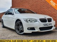 USED 2012 62 BMW 3 SERIES 2.0 318I SPORT PLUS EDITION 2d 141 BHP HEATED FULL BLACK LEATHER SEATS - SAT NAV - BLUETOOTH