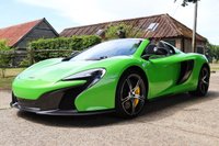 USED 2016 16 MCLAREN 650S 3.8 V8 SPIDER 2d INCREDIBLE CONDITION WITH REMARKABLE SPECIFICATION, INCLUDING LIFT, FULL PPF, CARBON INTERIOR, SPORTS EXHAUST AND MORE.