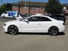 USED 2014 14 AUDI A5 2.0 TDI BLACK EDITION 2d 177 BHP Finished in IBIS WHITE with contrasting EBONY LEATHER HEATED SPORTS TRIM. This A5 is stylish, looks great and feels very well built. It has a plush interior with a sleek and attractive look. One of the most complete compact executive coupe on the market today. Features include, Bang and Olufsen Speakers, DAB Radio, 19" ALLOYS, Leather Heated Sports trim, B/Tooth, Rear Park Sensors and much more. Dealer serviced at 8871 miles, 16524 miles, 24238 miles and at 30710 miles.