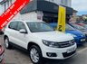 USED 2012 12 VOLKSWAGEN TIGUAN 2.0 SPORT TDI BLUEMOTION TECHNOLOGY 4MOTION DSG 5d 138 BHP AUTOMATIC!!, SERVICE HISTORY, LONG MOT UNTIL OCT 2022 WITH NO ADVISORIES!! RECENT CAMBELT AND WATER PUMP!, AIR CON, TRACTION CONTROL, ROOF BARS,  PRIVACY GLASS, 18" ALLOY WHEELS, ELECTRIC WINDOWS AND MIRRORS, CD/RADIO/TOUCH SCREEN DAB, MULTI FUNCTION STEERING WHEEL, BLUETOOTH PHONE CONNECTIVITY, REMOTE CENTRAL LOCKING AND MORE!