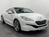 USED 2015 15 PEUGEOT RCZ 1.6 THP GT 2d 156 BHP 39258 Miles, 1 Lady owner, Pearlescent white, Extended Mistral black leather