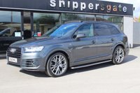 PRE-OWNED 2018 68 AUDI Q7 3.0 TDI QUATTRO VORSPRUNG 5d 282 BHP Daytona Grey Pearlescent, 1 Owner, Black Leather Interior, Panoramic Glass Sunroof, Panoramic Glass Sunroof, BOSE 3D Surround Sound, 22" V Spoke Alloys,  Alcantara Headlining, 360 Degree Camera, Audi Virtual Cockpit, Sports Seats Plus, Heated Seats Front and Rear, Audi Phone Box With Wireless Charging,  Black Door Mirror Housing, Matrix LED Headlights, LED Rear Lights, Running Boards, Privacy Glass, Traffic Sign Recognition, Electric Luggage Compartment Cover, Electric Steering Column.