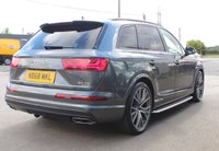 PRE-OWNED 2018 68 AUDI Q7 3.0 TDI QUATTRO VORSPRUNG 5d 282 BHP Daytona Grey Pearlescent, 1 Owner, Black Leather Interior, Panoramic Glass Sunroof, Panoramic Glass Sunroof, BOSE 3D Surround Sound, 22" V Spoke Alloys,  Alcantara Headlining, 360 Degree Camera, Audi Virtual Cockpit, Sports Seats Plus, Heated Seats Front and Rear, Audi Phone Box With Wireless Charging,  Black Door Mirror Housing, Matrix LED Headlights, LED Rear Lights, Running Boards, Privacy Glass, Traffic Sign Recognition, Electric Luggage Compartment Cover, Electric Steering Column.