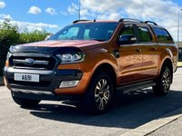 USED 2016 57 FORD RANGER PICKUP WILDTRAK 4X4 DCB TDCI NO VAT, Front & Rear Sensors