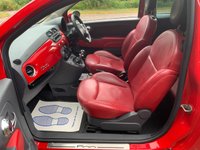 USED 2011 11 FIAT 500 1.2 S 3d 69 BHP 2011 FIAT 500 SPORT 3DR - PANORAMIC GLASS ROOF - FULL RED LEATHER INTERIOR - GLOSS BLACK ALLOY WHEELS - LOW INSURANCE GROUP -  &pound;30.00 PER YEAR ROAD TAX - IDEAL 1ST CAR
