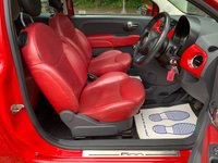 USED 2011 11 FIAT 500 1.2 S 3d 69 BHP 2011 FIAT 500 SPORT 3DR - PANORAMIC GLASS ROOF - FULL RED LEATHER INTERIOR - GLOSS BLACK ALLOY WHEELS - LOW INSURANCE GROUP -  &pound;30.00 PER YEAR ROAD TAX - IDEAL 1ST CAR