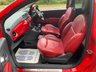 USED 2011 11 FIAT 500 1.2 S 3d 69 BHP 2011 FIAT 500 SPORT 3DR - PANORAMIC GLASS ROOF - FULL RED LEATHER INTERIOR - GLOSS BLACK ALLOY WHEELS - LOW INSURANCE GROUP -  &pound;30.00 PER YEAR ROAD TAX - IDEAL 1ST CAR