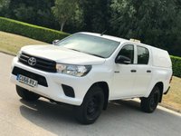 USED 2016 66 TOYOTA HI-LUX 2.4 ACTIVE 4WD D-4D DCB 148 BHP ** NO VAT * CANOPY + BLUETOOTH