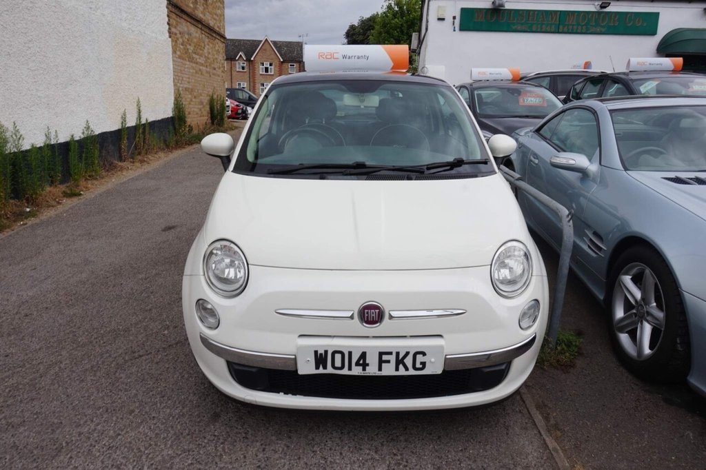USED 2014 14 FIAT 500 1.2L LOUNGE 3d 69 BHP Â£30 ROAD TAX!!