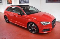 USED 2019 69 AUDI S3 2.0 S3 SPORTBACK TFSI QUATTRO BLACK EDITION 5d 296 BHP PAN ROOF / B&O / DIGITAL DASH