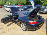 USED 2003 53 PORSCHE BOXSTER 2.7 Spyder 228 BHP Blue,FUTURE CLASSIC CAR 75,172 miles, 4 owners, full service, 5-speed manual, electric convertible roof, alloys & much more! APPROVED CARS AND FINANCE ARE PLEASED TO OFFER THIS PORSCHE BOXTER 2.7 SPYDER 2d 228 BHP IN BLUE WITH 75,172 MILES AND A FULL PORSCHE SERVICE HISTORY AT 9K, 17K, 24K, 37K, 48K, 59K, 64K, 65K, AND 66K, 4 OWNERS FROM NEW WITH A GREAT SPEC 5 SPEED MANUAL; GEARBOX, ELECTRIC CONVERTIBLE ROOF, 16 INCH ALLOY WHEELS, AIR CONDITIONING, LEATHER AND SUEDE INTERIOR,IN CAR ENTERTAINMENT ( RADIO/CD PLAYER), ELECTRIC SEATS, ELECTRIC WINDOWS, ELECTRIC MIRRORS AND MUCH MUCH MORE. FOR FURTHER INFORMATION REGARDIN