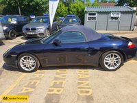 USED 2003 53 PORSCHE BOXSTER 2.7 Spyder 228 BHP Blue,FUTURE CLASSIC CAR 75,172 miles, 4 owners, full service, 5-speed manual, electric convertible roof, alloys & much more! APPROVED CARS AND FINANCE ARE PLEASED TO OFFER THIS PORSCHE BOXTER 2.7 SPYDER 2d 228 BHP IN BLUE WITH 75,172 MILES AND A FULL PORSCHE SERVICE HISTORY AT 9K, 17K, 24K, 37K, 48K, 59K, 64K, 65K, AND 66K, 4 OWNERS FROM NEW WITH A GREAT SPEC 5 SPEED MANUAL; GEARBOX, ELECTRIC CONVERTIBLE ROOF, 16 INCH ALLOY WHEELS, AIR CONDITIONING, LEATHER AND SUEDE INTERIOR,IN CAR ENTERTAINMENT ( RADIO/CD PLAYER), ELECTRIC SEATS, ELECTRIC WINDOWS, ELECTRIC MIRRORS AND MUCH MUCH MORE. FOR FURTHER INFORMATION REGARDIN