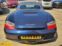 USED 2003 53 PORSCHE BOXSTER 2.7 Spyder 228 BHP Blue,FUTURE CLASSIC CAR 75,172 miles, 4 owners, full service, 5-speed manual, electric convertible roof, alloys & much more! APPROVED CARS AND FINANCE ARE PLEASED TO OFFER THIS PORSCHE BOXTER 2.7 SPYDER 2d 228 BHP IN BLUE WITH 75,172 MILES AND A FULL PORSCHE SERVICE HISTORY AT 9K, 17K, 24K, 37K, 48K, 59K, 64K, 65K, AND 66K, 4 OWNERS FROM NEW WITH A GREAT SPEC 5 SPEED MANUAL; GEARBOX, ELECTRIC CONVERTIBLE ROOF, 16 INCH ALLOY WHEELS, AIR CONDITIONING, LEATHER AND SUEDE INTERIOR,IN CAR ENTERTAINMENT ( RADIO/CD PLAYER), ELECTRIC SEATS, ELECTRIC WINDOWS, ELECTRIC MIRRORS AND MUCH MUCH MORE. FOR FURTHER INFORMATION REGARDIN