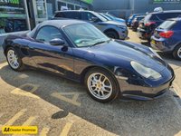 USED 2003 53 PORSCHE BOXSTER 2.7 Spyder 228 BHP Blue,FUTURE CLASSIC CAR 75,172 miles, 4 owners, full service, 5-speed manual, electric convertible roof, alloys & much more! APPROVED CARS AND FINANCE ARE PLEASED TO OFFER THIS PORSCHE BOXTER 2.7 SPYDER 2d 228 BHP IN BLUE WITH 75,172 MILES AND A FULL PORSCHE SERVICE HISTORY AT 9K, 17K, 24K, 37K, 48K, 59K, 64K, 65K, AND 66K, 4 OWNERS FROM NEW WITH A GREAT SPEC 5 SPEED MANUAL; GEARBOX, ELECTRIC CONVERTIBLE ROOF, 16 INCH ALLOY WHEELS, AIR CONDITIONING, LEATHER AND SUEDE INTERIOR,IN CAR ENTERTAINMENT ( RADIO/CD PLAYER), ELECTRIC SEATS, ELECTRIC WINDOWS, ELECTRIC MIRRORS AND MUCH MUCH MORE. FOR FURTHER INFORMATION REGARDIN
