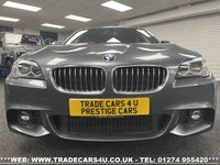 USED 2015 65 BMW 5 SERIES 520D 2.0 M SPORT TOURING DIESEL ESTATE 8 SPD AUTO EURO 6 S/S 190 PS UK DELIVERY FLAT FEE &pound;100*VIDEO AVAILABLE*FINANCE ARRANGED*PART EX*HPI CLEAR