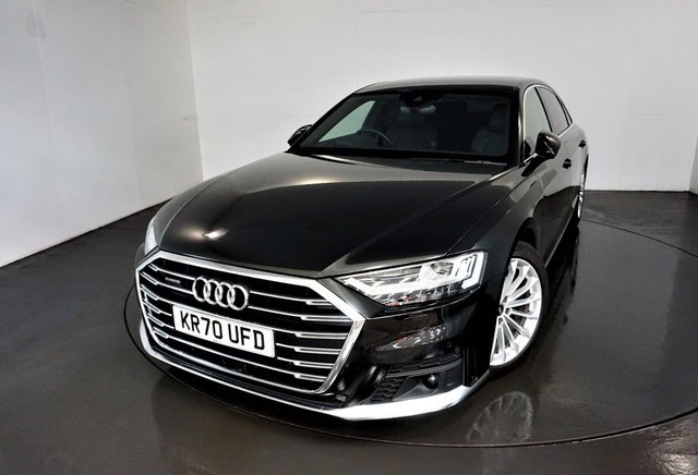 2021 70 Audi A8 3.0 L TDI QUATTRO S LINE 4d-LOW MILEAGE EXAMPLE-VIRTUAL COCKPIT-HEATED BLACK LEATHER UPHOLSTERY-ELECTRIC MEMORY SEATS-ELECTRIC FOLDING MIRRORS-HEAD UP DISPLAY-BLUETOOTH-CRUISE CONTROL-PARKING SENSORS-DAB RADIO-SUNSHADES-POWER TAILGATE-CLIMATE CONTROL