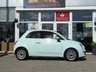 USED 2014 64 FIAT 500 1.2 LOUNGE DUALOGIC 3d 69 BHP Finished in MINT GREEN with contrasting grey sports trim. This updated small retro-style auto car is ideal for the first time driver and small family. This little car is cute, funky, sporty and smart.  Features include Panoramic Roof, Alloy wheels, Air Con, &pound;20 Road Tax, 2 Keys, and Blue Tooth to name just a few. Seviced at 8190 miles, 12212 miles, 15112 miles, 17000 miles and on arrival at 28348 miles.