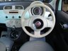 USED 2014 64 FIAT 500 1.2 LOUNGE DUALOGIC 3d 69 BHP Finished in MINT GREEN with contrasting grey sports trim. This updated small retro-style auto car is ideal for the first time driver and small family. This little car is cute, funky, sporty and smart.  Features include Panoramic Roof, Alloy wheels, Air Con, &pound;20 Road Tax, 2 Keys, and Blue Tooth to name just a few. Seviced at 8190 miles, 12212 miles, 15112 miles, 17000 miles and on arrival at 28348 miles.