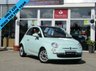 USED 2014 64 FIAT 500 1.2 LOUNGE DUALOGIC 3d 69 BHP Finished in MINT GREEN with contrasting grey sports trim. This updated small retro-style auto car is ideal for the first time driver and small family. This little car is cute, funky, sporty and smart.  Features include Panoramic Roof, Alloy wheels, Air Con, &pound;20 Road Tax, 2 Keys, and Blue Tooth to name just a few. Seviced at 8190 miles, 12212 miles, 15112 miles, 17000 miles and on arrival at 28348 miles.