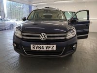 USED 2014 64 VOLKSWAGEN TIGUAN 2.0 MATCH TDI BLUEMOTION TECH 4MOTION DSG 5d 139 BHP STUNNING MAGNOLIA LEATHER LOW MILES HEATED SEATS  SATELITTE NAVIGATION