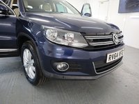 USED 2014 64 VOLKSWAGEN TIGUAN 2.0 MATCH TDI BLUEMOTION TECH 4MOTION DSG 5d 139 BHP STUNNING MAGNOLIA LEATHER LOW MILES HEATED SEATS  SATELITTE NAVIGATION