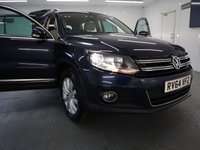 USED 2014 64 VOLKSWAGEN TIGUAN 2.0 MATCH TDI BLUEMOTION TECH 4MOTION DSG 5d 139 BHP STUNNING MAGNOLIA LEATHER LOW MILES HEATED SEATS  SATELITTE NAVIGATION