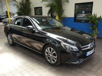 USED 2017 17 MERCEDES-BENZ C-CLASS 1.6 C200 D SPORT 4d 136 BHP &pound;30 ROAD TAX SAT NAV LEATHER HEATED SEATS