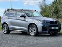 USED 2017 17 BMW X3 2.0 XDRIVE20D M SPORT 5d 188 BHP 4WDrive Full Black Leather DAB