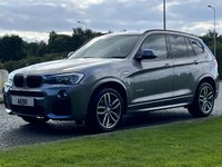 USED 2017 17 BMW X3 2.0 XDRIVE20D M SPORT 5d 188 BHP 4WDrive Full Black Leather DAB