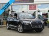 USED 2017 17 AUDI Q7 3.0 TDI QUATTRO S LINE 5d 215 BHP Finished in NIGHT BLACK MET with contrasting HEATED BLACK LEATHER/ ALCANTARA trim. This handsome looking SUV is a great all rounder. It's one the most popular in the 4x4 class. Features include Pan Roof, 7 Seats, Full Black Leather/Alcantara, 20" Alloys, Sat Nav, B/Tooth, Electric folding rear seats, Power Boot, Park Sensors, DAB, Run Lights and much more. Dealer Serviced at 31617 miles, 52332 miles and at 70664 miles on 6/62022.