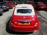 USED 2016 66 FIAT 500C 1.2 LOUNGE 3d 69 BHP NEW SHAPE CONVERTIBLE Low Mileage, Convertible, Full Service History + Just Serviced, Only &pound;20 Road Tax! NEW MOT, Great fuel economy!