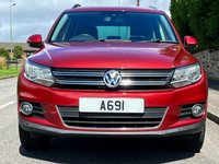 USED 2014 14 VOLKSWAGEN TIGUAN 2.0 MATCH TDI BLUEMOTION TECH 4MOTION DSG 5d 139 BHP Black Leather, Heated Seats