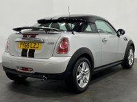 USED 2015 65 MINI COUPE 1.6 COOPER 2d 120 BHP Mini Coupe ,Striking  White Silver metallic ,  Part Leather interior ,