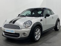 USED 2015 65 MINI COUPE 1.6 COOPER 2d 120 BHP Mini Coupe ,Striking  White Silver metallic ,  Part Leather interior ,