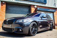 USED 2014 14 BMW 5 SERIES 3.0 530D M SPORT TOURING 5d 255 BHP 360CAM+PARK ASSIST+REV CAM+ 2KEYS